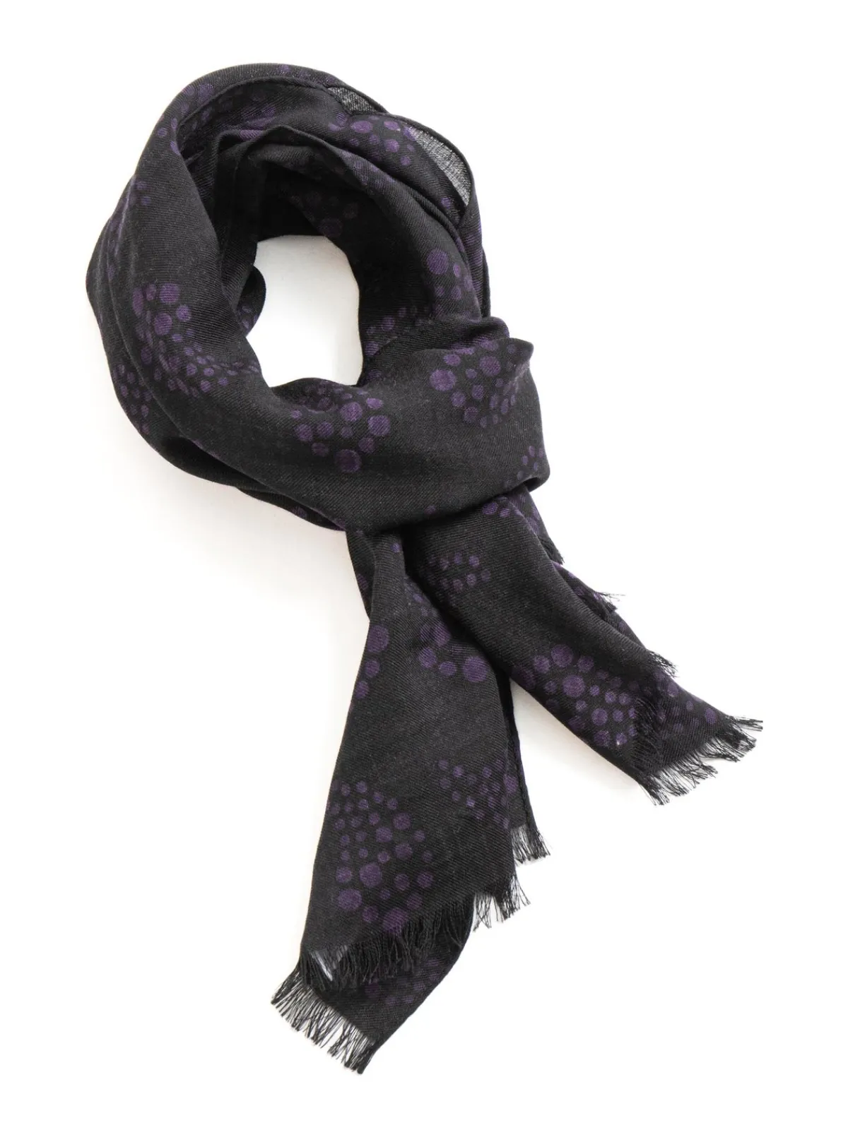 STOLE W/S TWILL PAISLEY BLACK | Needles Sale