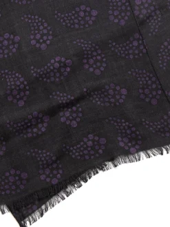 STOLE W/S TWILL PAISLEY BLACK | Needles Sale