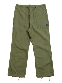 STRING FATIGUE PANT BACK SATEEN OLIVE | Needles Fashion