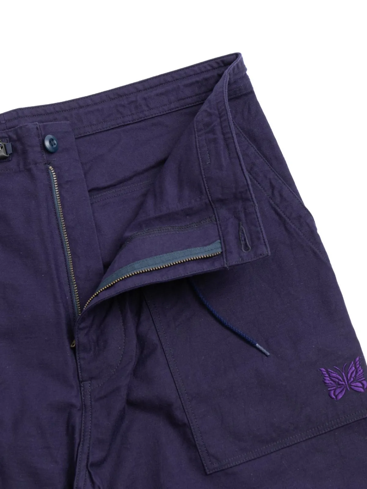 STRING FATIGUE PANT BACK SATEEN NAVY | Needles Store