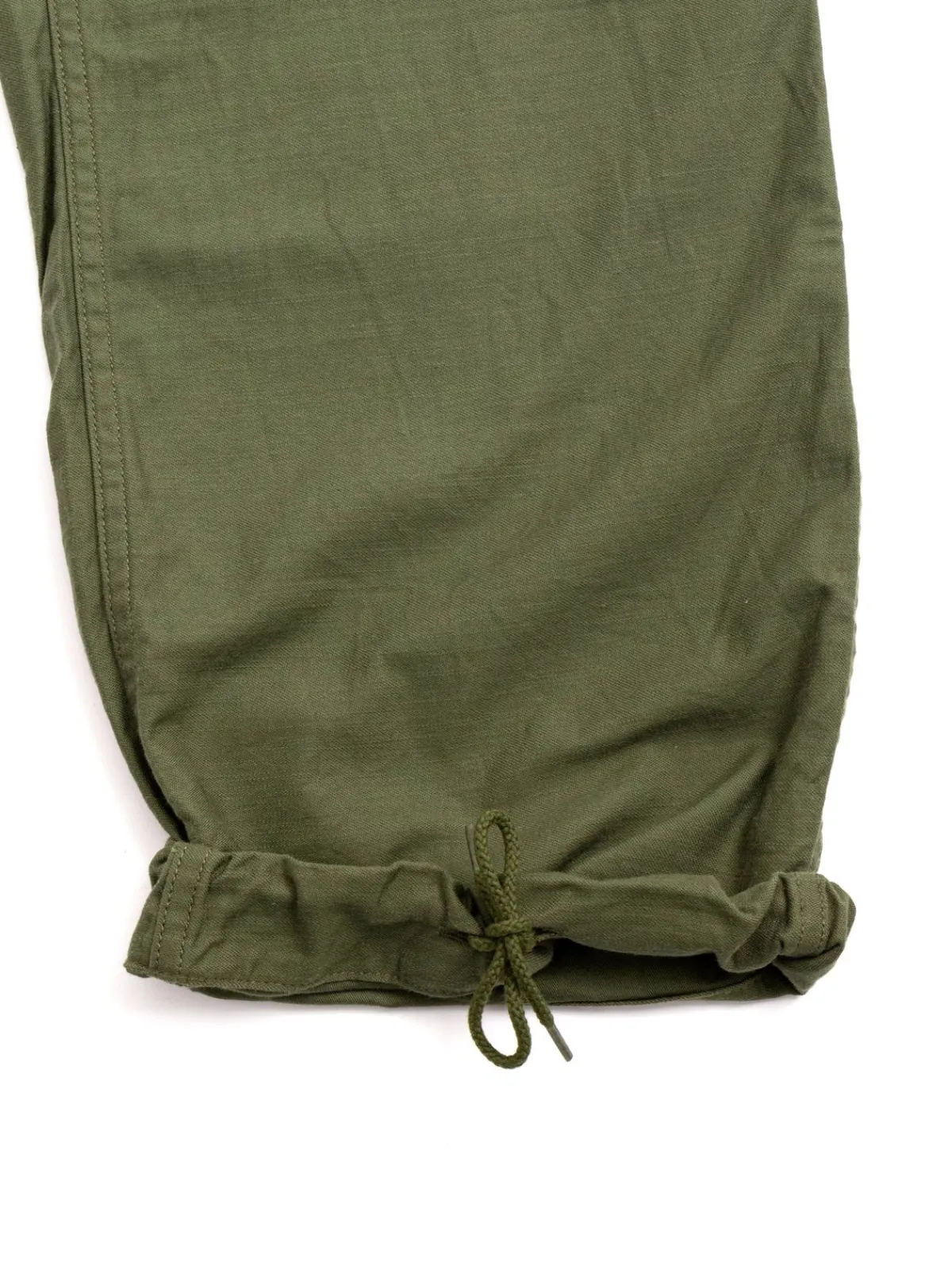 STRING FATIGUE PANT BACK SATEEN OLIVE | Needles Fashion