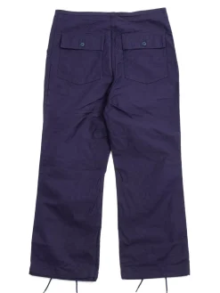 STRING FATIGUE PANT BACK SATEEN NAVY | Needles Store