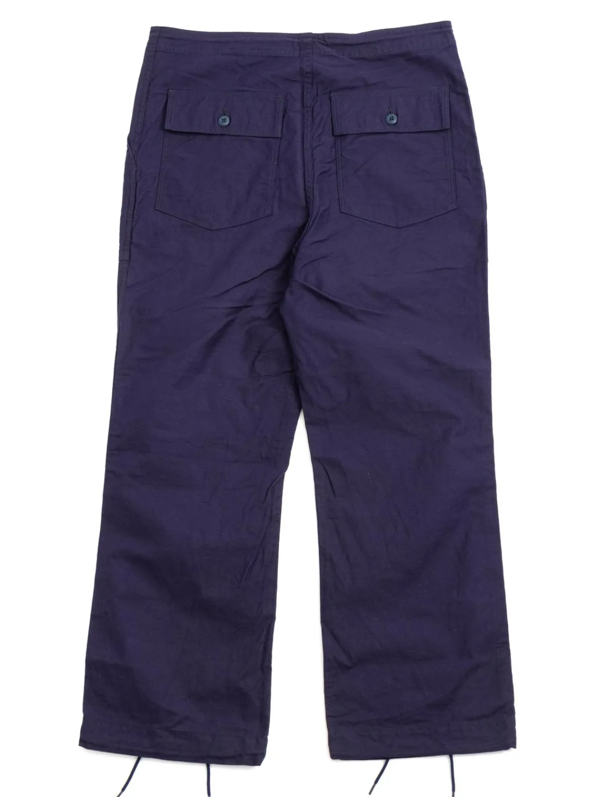 STRING FATIGUE PANT BACK SATEEN NAVY | Needles Store