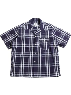 NEW BASIC S/S SHIRT INDIGO CHECK 1 | Post O’alls New