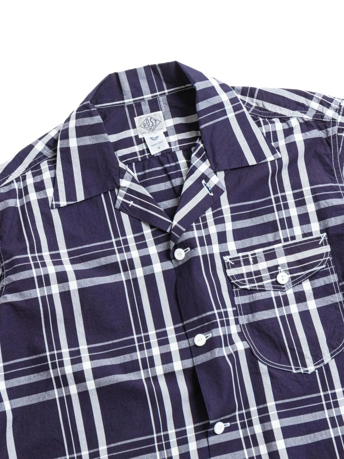 NEW BASIC S/S SHIRT INDIGO CHECK 1 | Post O’alls New