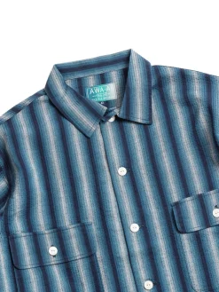 NO.5706A AWA&ndash;AI HAND DYE SIJIRA SHIRT INDIGO | Studio D&rsquo;Artisan Fashion