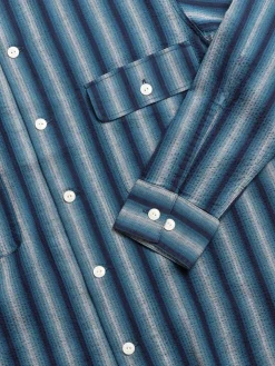 NO.5706A AWA&ndash;AI HAND DYE SIJIRA SHIRT INDIGO | Studio D&rsquo;Artisan Fashion
