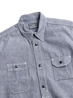 NO.5333A CHAMBRAY SHIRT BLUE | Studio D&rsquo;Artisan Fashion