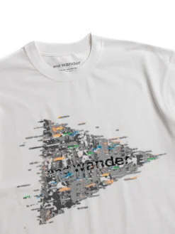 NOIZY LOGO PRINTED T WHITE | and wander Fashion