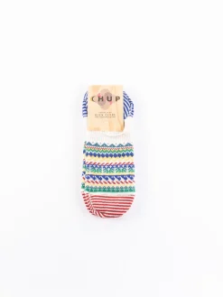 Oatmeal Loch Trainer Socks | CHUP Socks Flash Sale