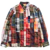 (OM45100.25) WINTER MADRAS PATCHWORK STRAIGHT HEM BD SHIRT | TBB X OMTC Discount