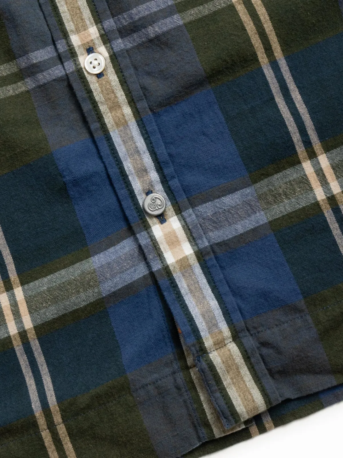 (OM45100.13) WINTER MADRAS WEAVE STRAIGHT HEM BD SHIRT | TBB X OMTC Clearance