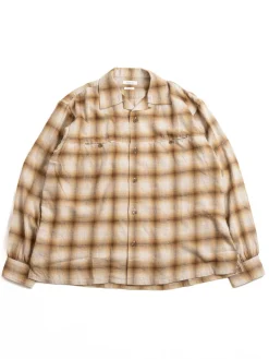 OPEN–NECKED SHIRT BROWN | SEUVAS Sale