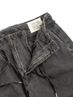 10oz CANVAS TAPERED PANTS H&ndash;BLACK | SEUVAS Shop