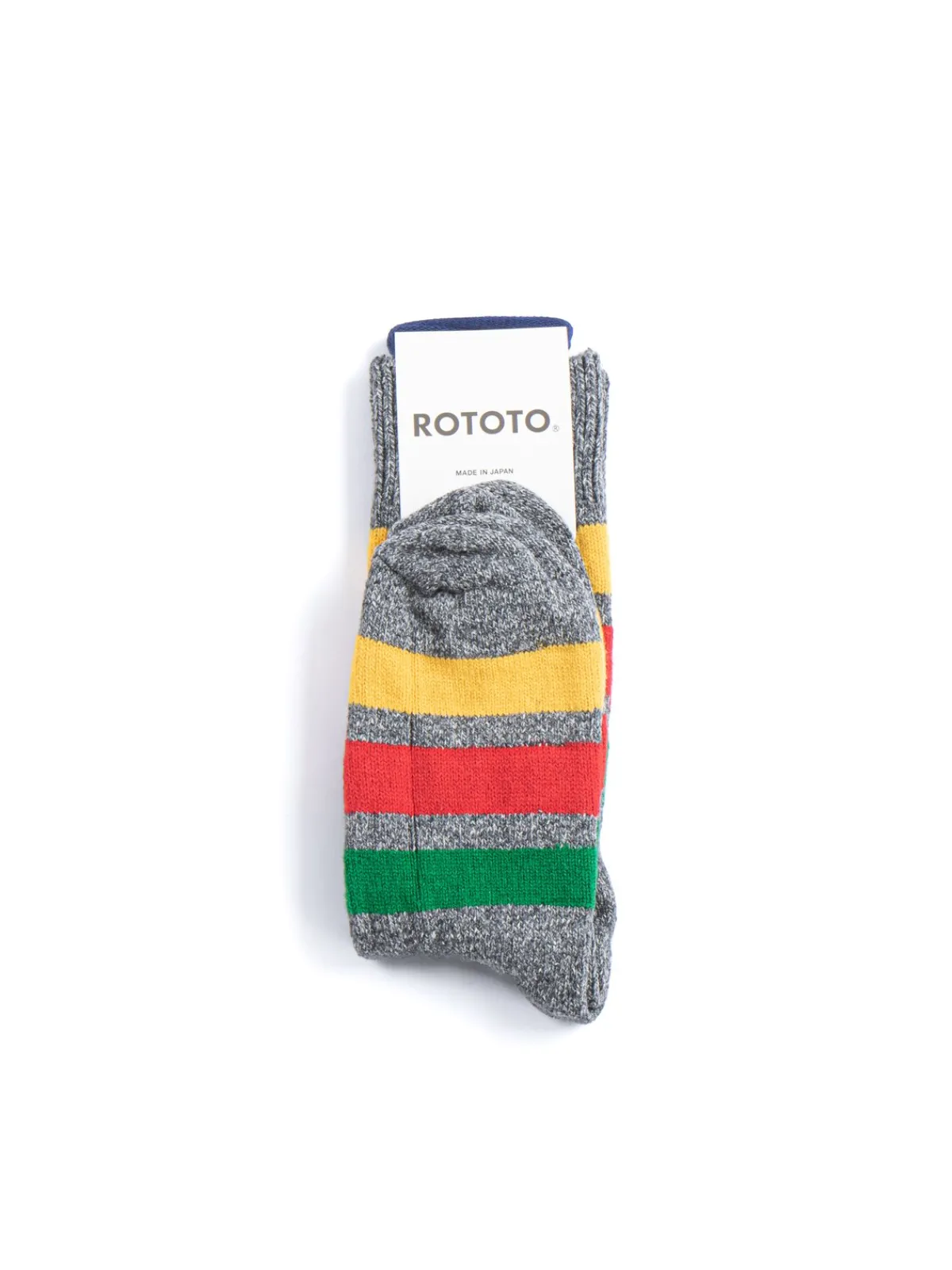 PARK STRIPE CREW SOCKS CHARCOAL | RoToTo Flash Sale