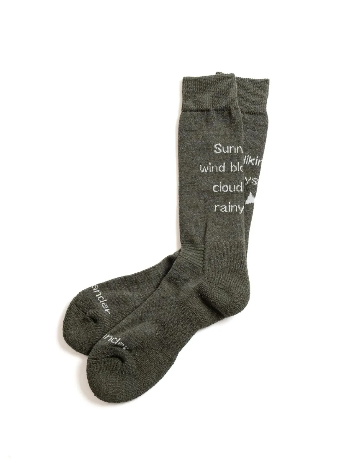 PE/CO PILE SOCK KHAKI | and wander Cheap