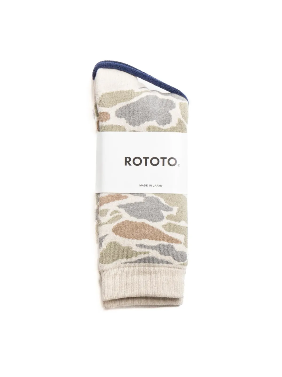 PILE CAMO CREW SOCKS PASTEL | RoToTo Fashion