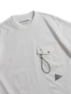 POCKET T WHITE | and wander Cheap