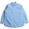 REGULAR COLLAR WIND SHIRT SAX | Nanamica Discount