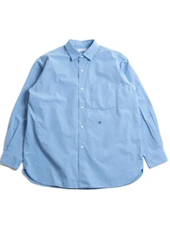 REGULAR COLLAR WIND SHIRT SAX | Nanamica Discount