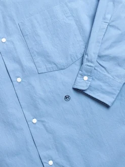 REGULAR COLLAR WIND SHIRT SAX | Nanamica Discount