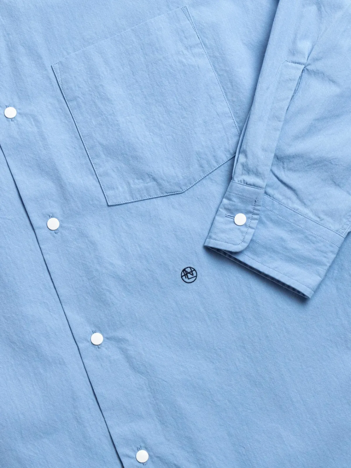 REGULAR COLLAR WIND SHIRT SAX | Nanamica Discount