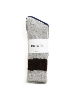 RETRO WINTER OUTDOOR SOCKS GRY/D.BW/L.BL | RoToTo Discount