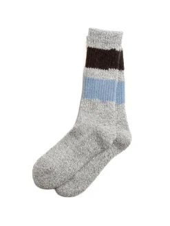 RETRO WINTER OUTDOOR SOCKS GRY/D.BW/L.BL | RoToTo Discount