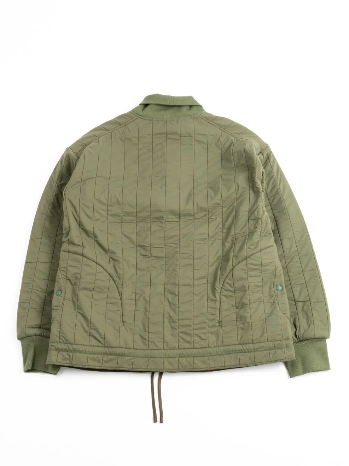 REVERSIBLE QUILT PULLOVER OLIVE | The Bureau Belfast Cheap