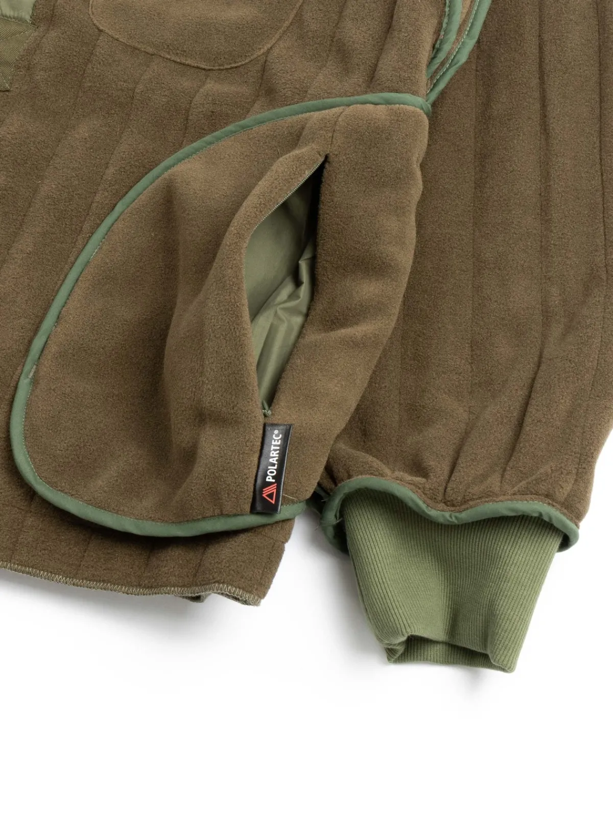 REVERSIBLE QUILT PULLOVER OLIVE | The Bureau Belfast Cheap