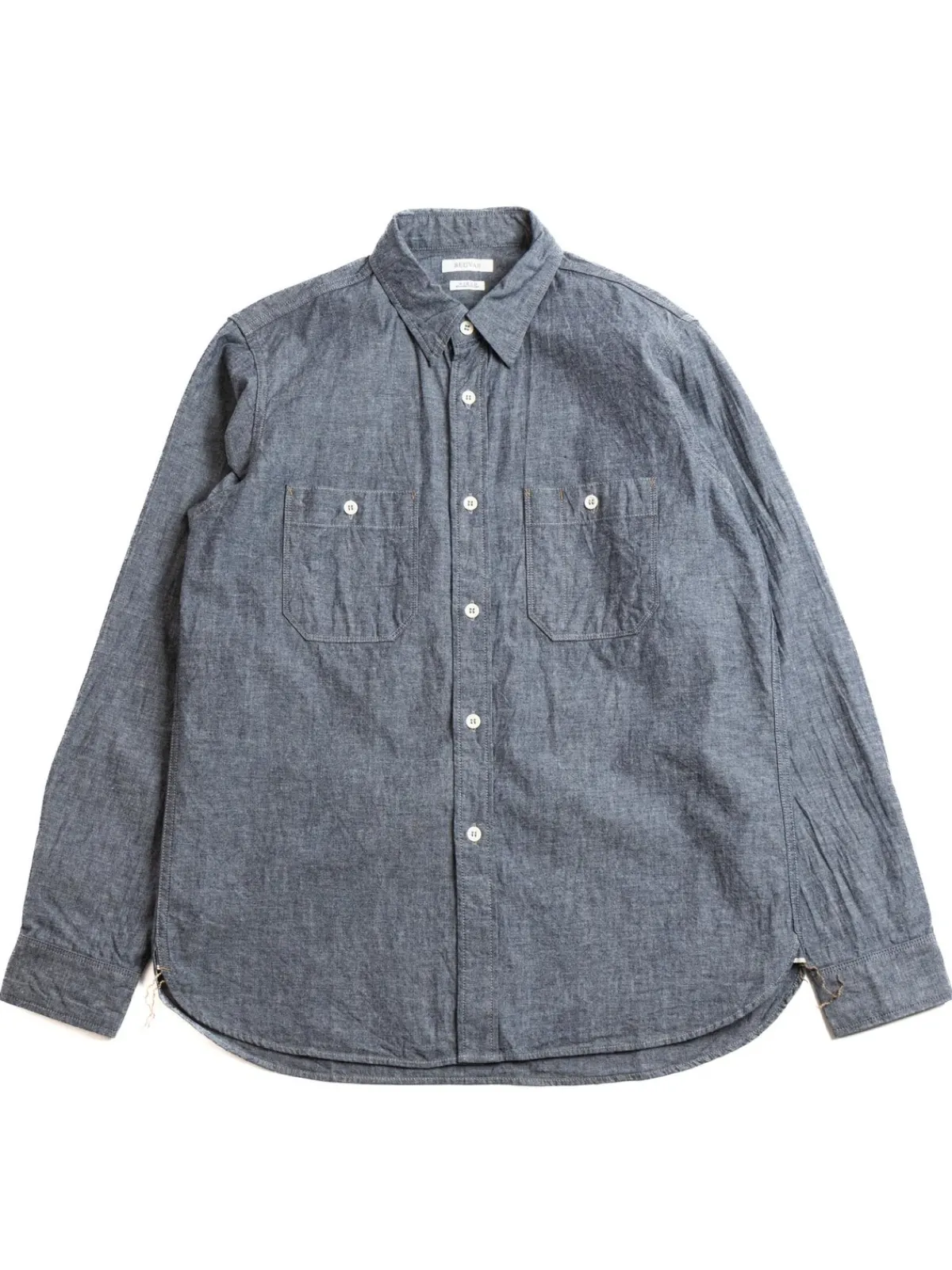 SELVEDGE INDIGO CHAMBRAY WORK SHIRTS INDIGO | SEUVAS Fashion