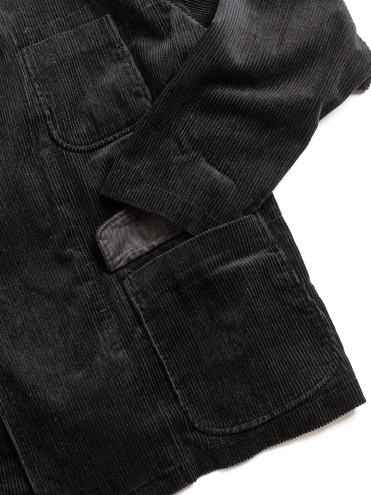 SMOKING JACKET BLACK COTTON 8W CORDUROY | Engineered Garments Flash Sale