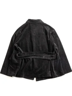 SMOKING JACKET BLACK COTTON 8W CORDUROY | Engineered Garments Flash Sale