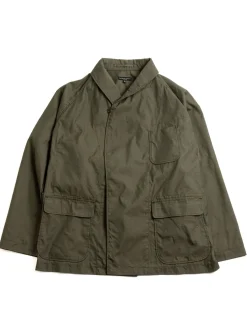 SMOKING JACKET OLIVE CP WEATHER POPLIN | Engineered Garments New