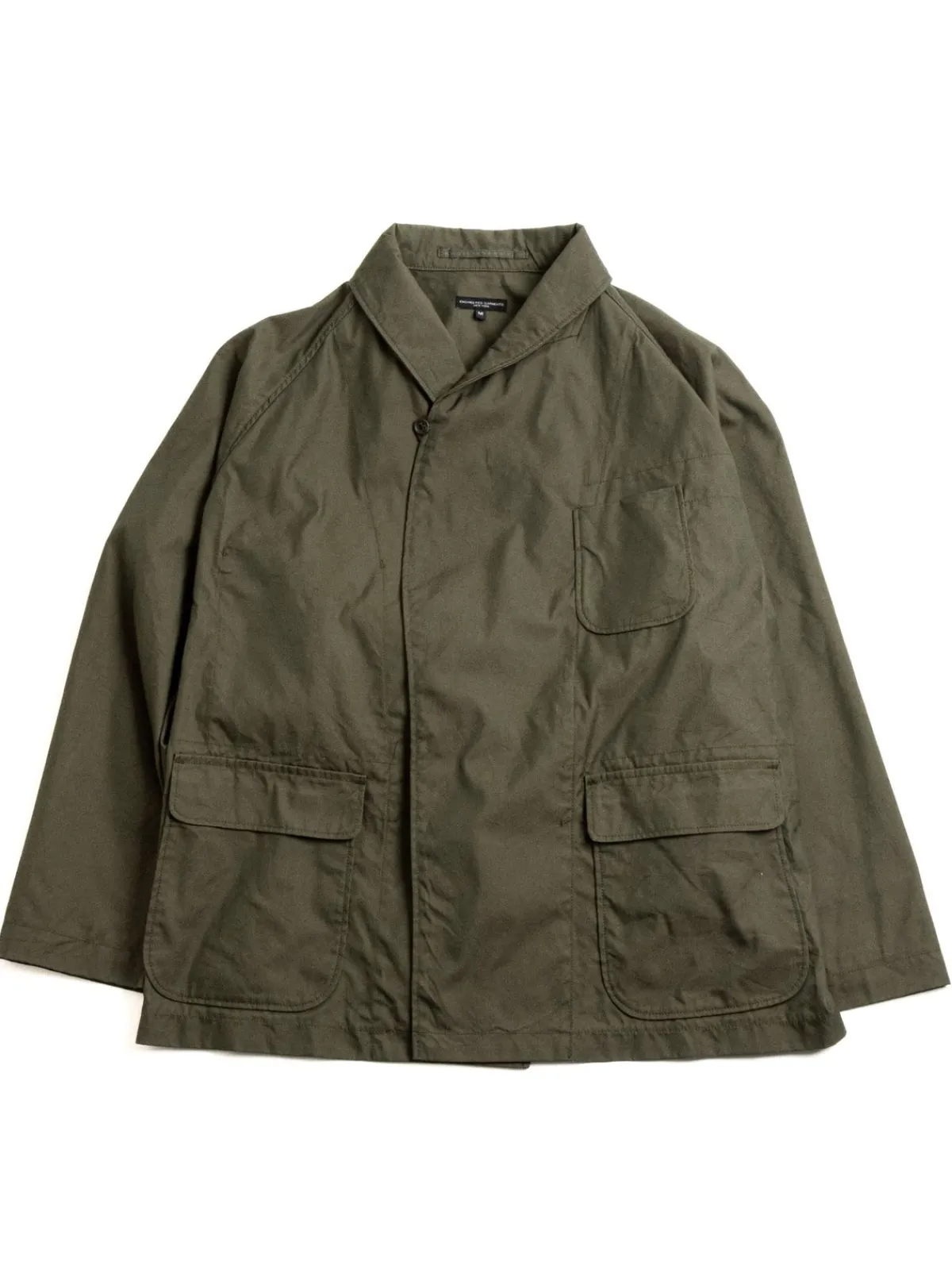 SMOKING JACKET OLIVE CP WEATHER POPLIN | Engineered Garments New