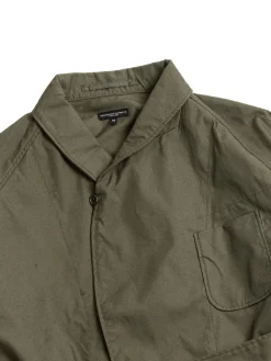 SMOKING JACKET OLIVE CP WEATHER POPLIN | Engineered Garments New