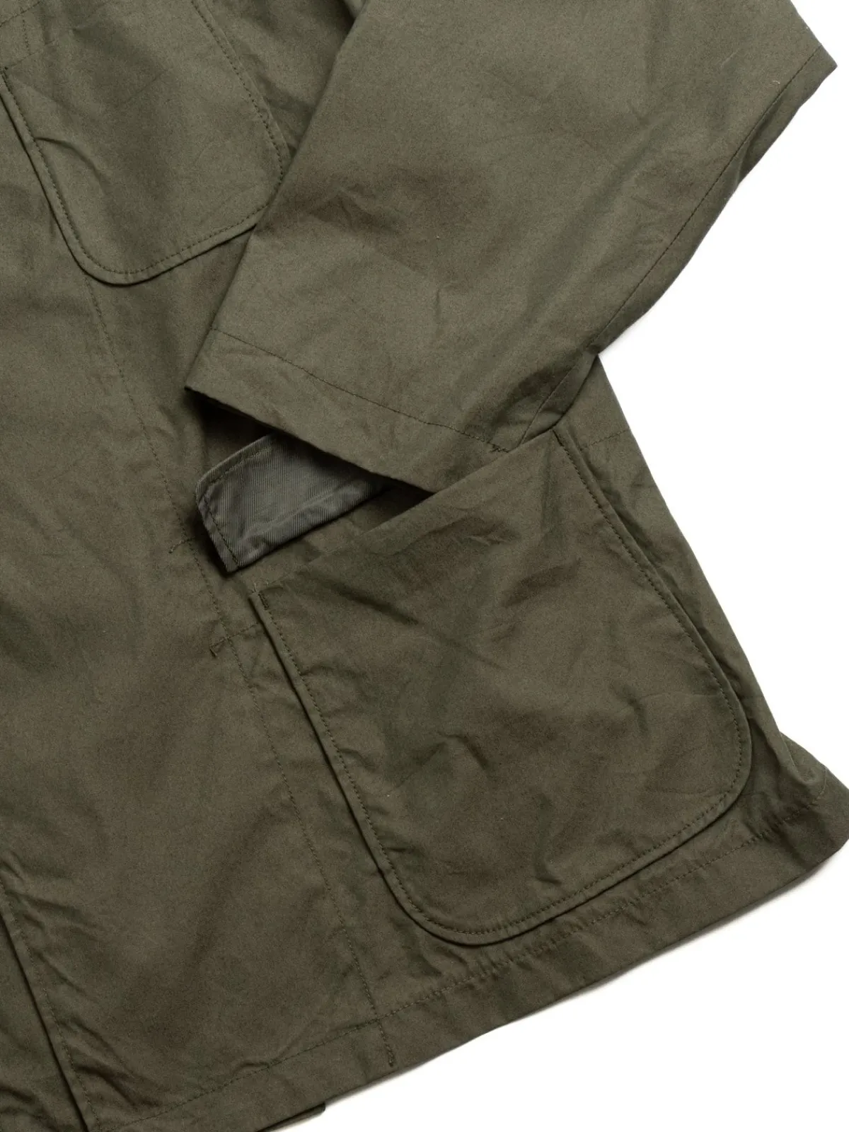 SMOKING JACKET OLIVE CP WEATHER POPLIN | Engineered Garments New