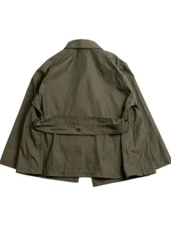 SMOKING JACKET OLIVE CP WEATHER POPLIN | Engineered Garments New