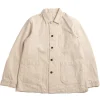 STRIPE CANVAS COVERALL NATURAL | SEUVAS Cheap