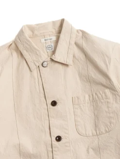 STRIPE CANVAS COVERALL NATURAL | SEUVAS Cheap