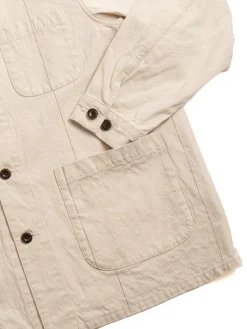 STRIPE CANVAS COVERALL NATURAL | SEUVAS Cheap