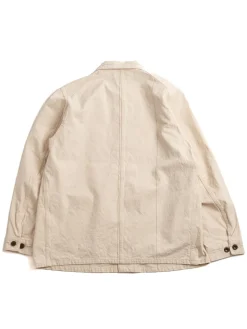 STRIPE CANVAS COVERALL NATURAL | SEUVAS Cheap