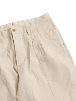 STRIPE CANVAS PANTS NATURAL | SEUVAS Flash Sale