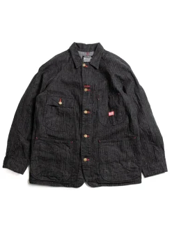 SWCCA–HB 13OZ HBT CHORE JACKET BLACK | SAMURAI Outlet