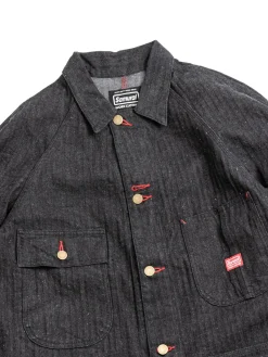 SWCCA&ndash;HB 13OZ HBT CHORE JACKET BLACK | SAMURAI Outlet