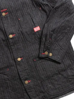 SWCCA&ndash;HB 13OZ HBT CHORE JACKET BLACK | SAMURAI Outlet