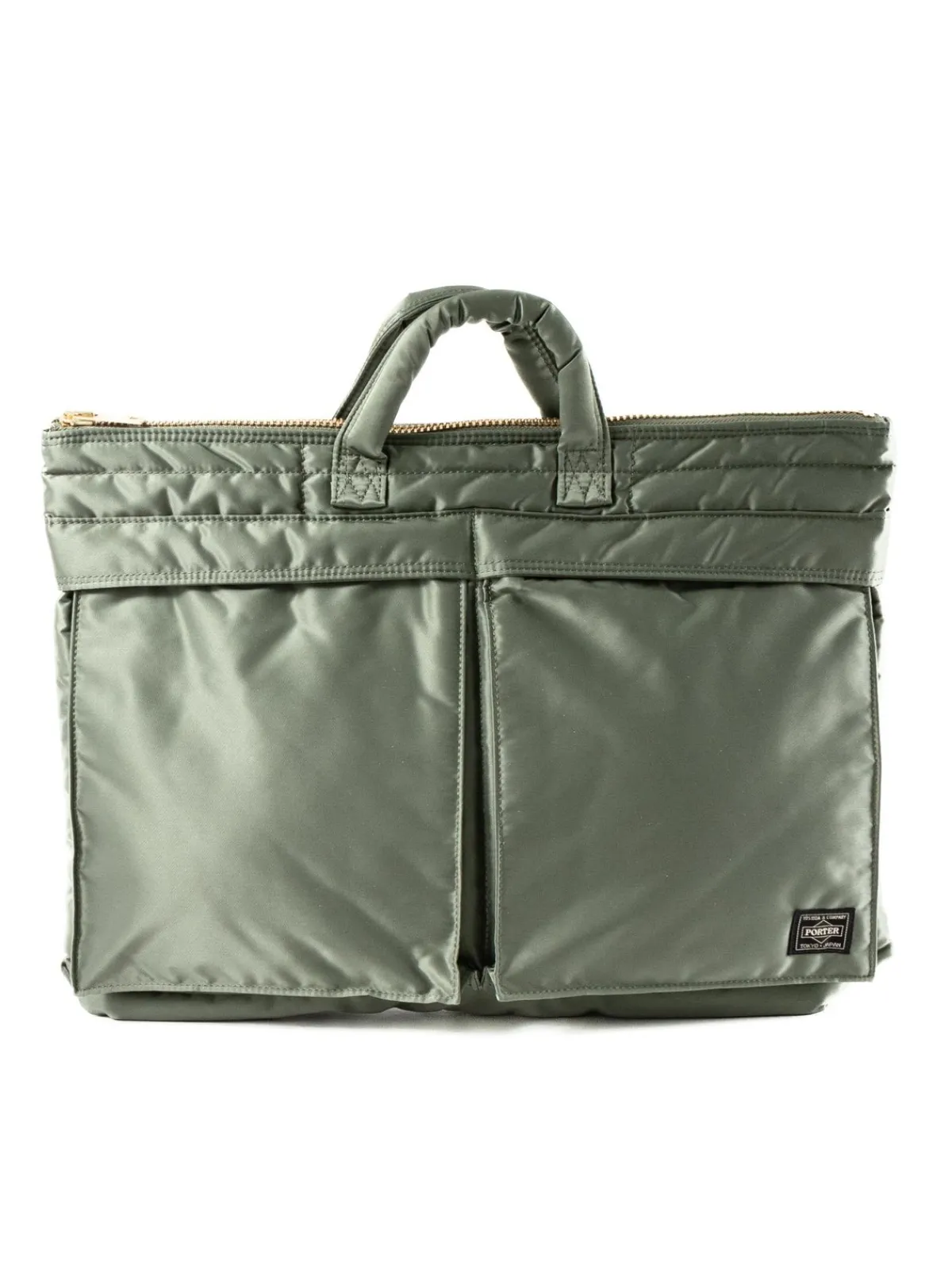 TANKER SHORT HELMET BAG (L) SAGE GREEN | Porter – Yoshida & Co Ltd Online