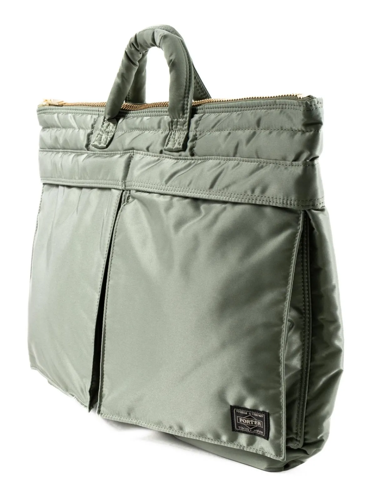 TANKER SHORT HELMET BAG (L) SAGE GREEN | Porter – Yoshida & Co Ltd Online
