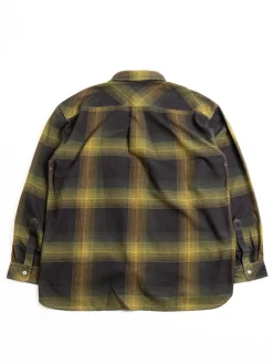 THERMONEL CHECK SHIRT KHAKI | and wander Store
