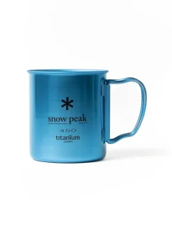 TITANIUM SINGLE WALL 450 MUG BLUE | Snow Peak Online